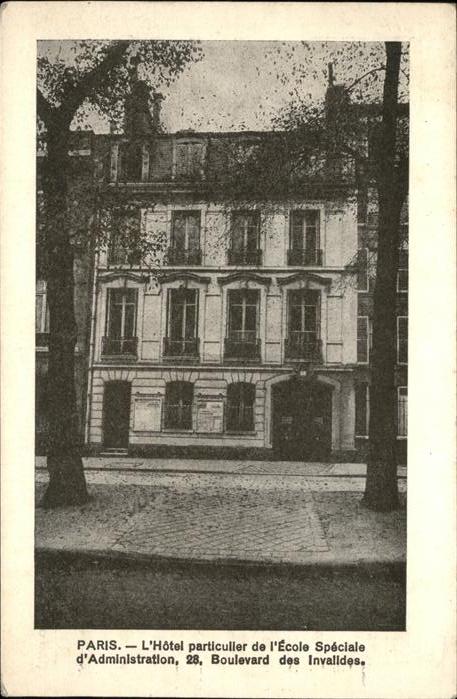 Paris Hotel Ecole Speciale d_Administration