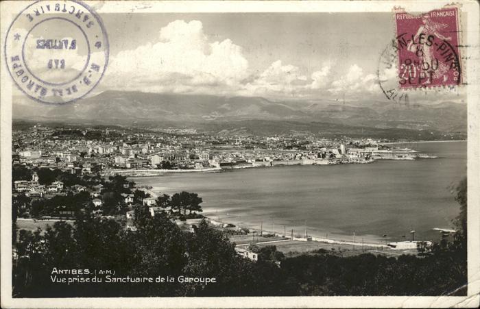 Antibes Alpes Maritimes Vue prise du Sanctuaire de la Garoupe S