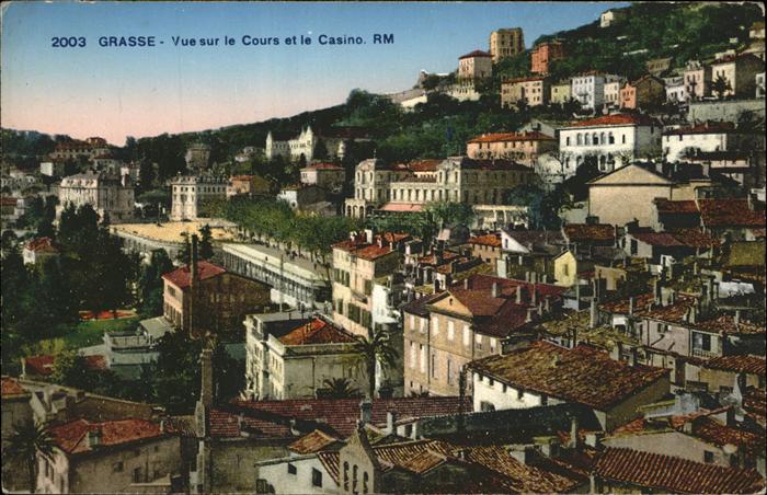 Grasse Alpes Maritimes Vue sur le Cours et le Casino