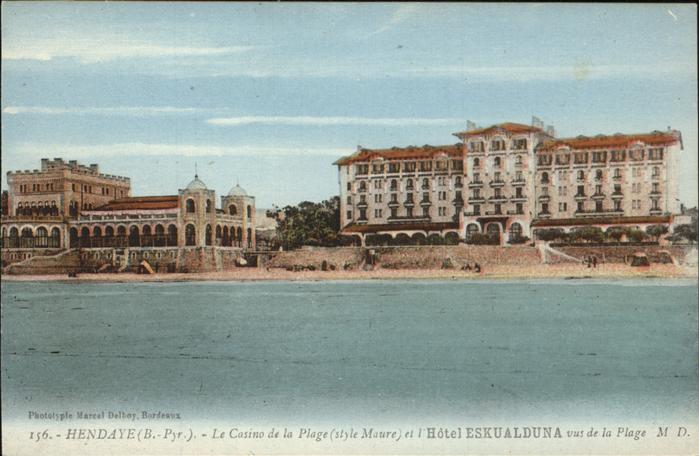 Hendaye Pyrenees Atlantiques Casino de la Plage Hotel Eskualduna