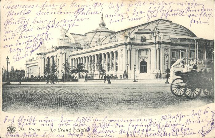 Paris Le Grand Palais Pferdedroschke
