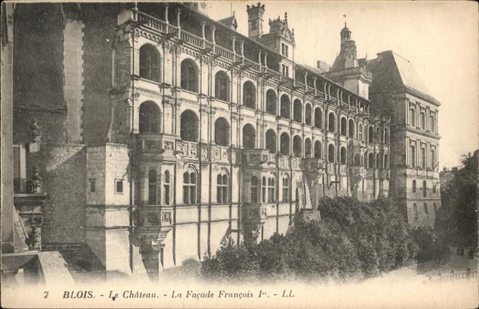 Blois 41 Chateau Facade Francois Ier