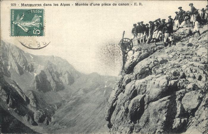 Grenoble Manoevres dans les Alpes canon