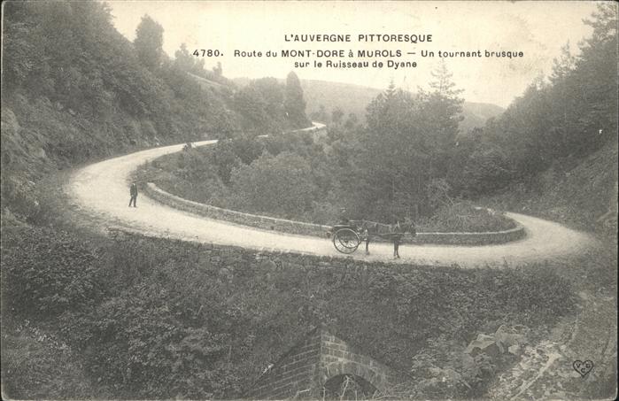 Murols Route du Mont Dore a Murols Pferdewagen