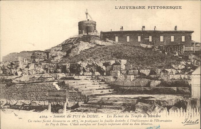 Puy-de-Dome Ruines du Temple de Mercure