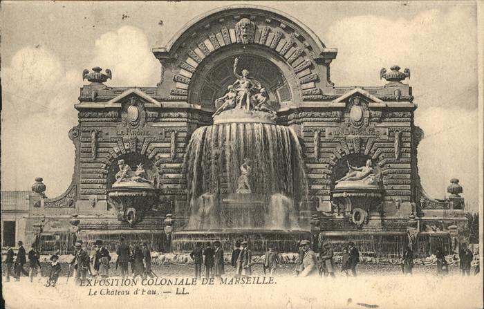 Marseille Bouches-du-Rhone Le Chateau d_Eau Exposition Coloniale