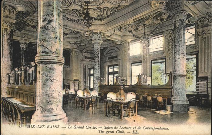 Aix-les-Bains le Grand Cercle Salon de Lecture et de