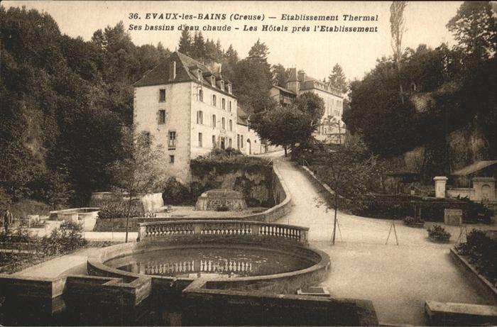 Evaux-les-Bains Etablissement Thermal bassins d_eau cha