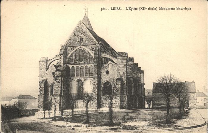 Linas Eglise XII siecle Monument historique