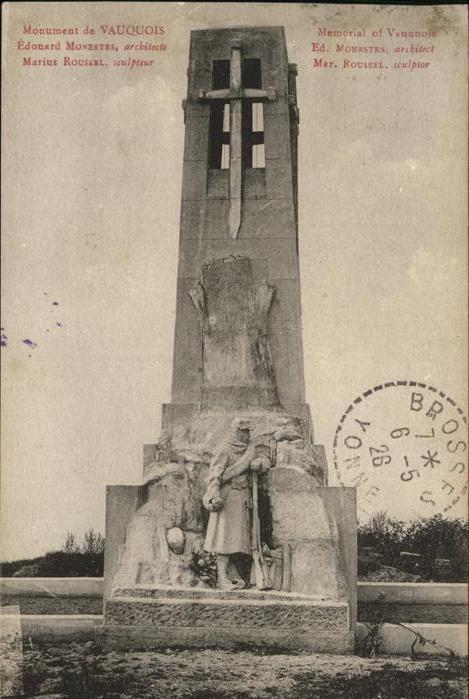 Vauquois Monument Eduard Monestes Marius Roussel