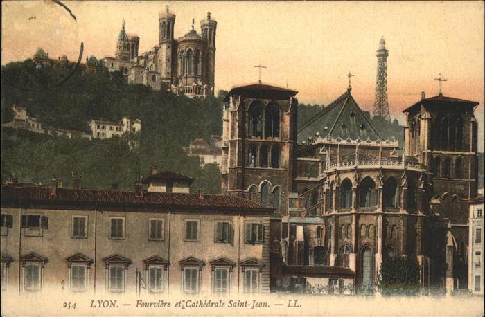 Lyon France Basilique Fourviere et Cathedrale Saint