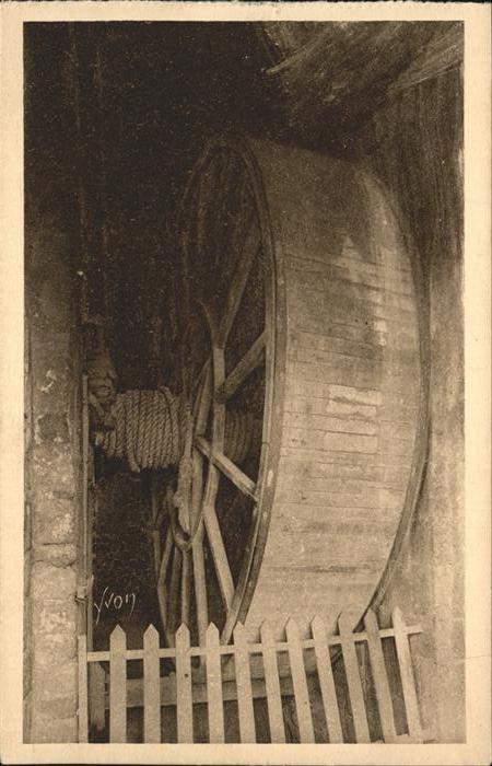 Le Mont-Saint-Michel Abbaye roue monte charge