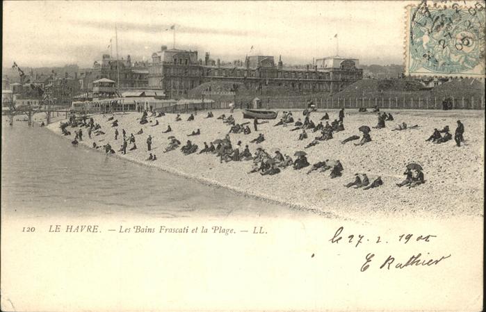 Le Havre Les Bains Frascati et la Plage Stempel