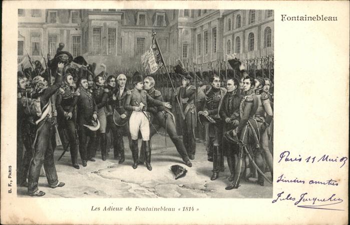 Fontainebleau Seine et Marne Les Adieux de Fontainebleau Napoleon Ab