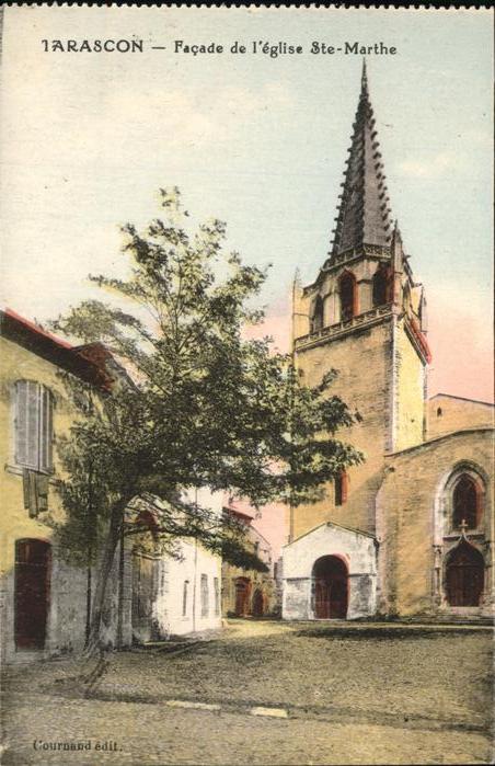 Tarascon Bouches-du-Rhone Facade de l'eglise Sainte Marthe