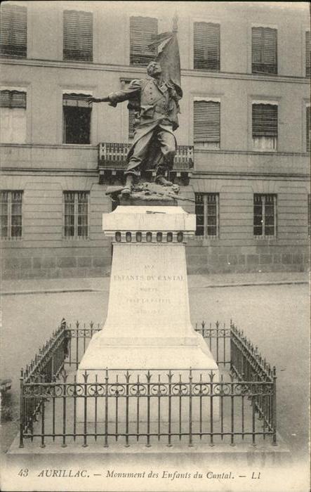 Aurillac Monument des Enfangs du Cantal sculptur