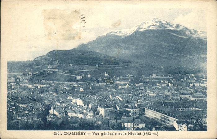 Chambery Savoie Vue generale et le Nivolet