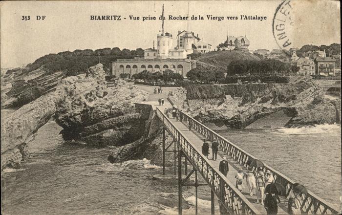 Biarritz Pyrenees Atlantiques Vue prise du Rocher de la Vierge Attala