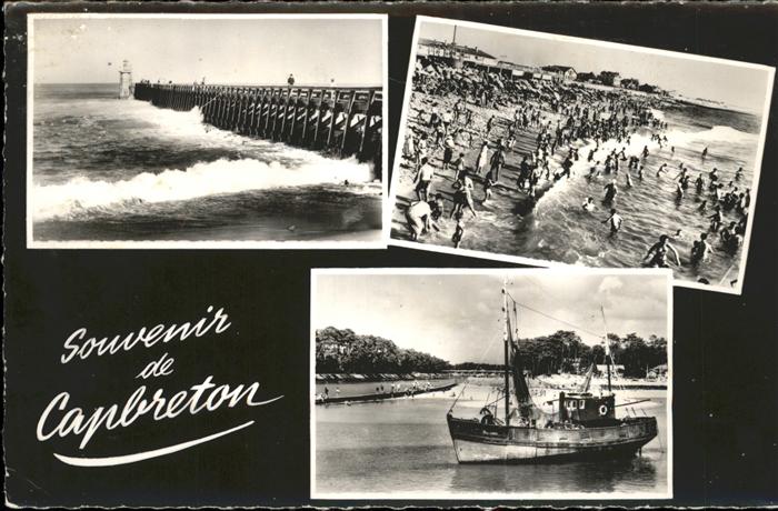 Capbreton Estacade Plage Canal d_Hossegor bateau