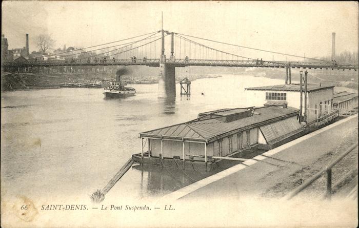 Saint-Denis Seine Le Pont Suspendu