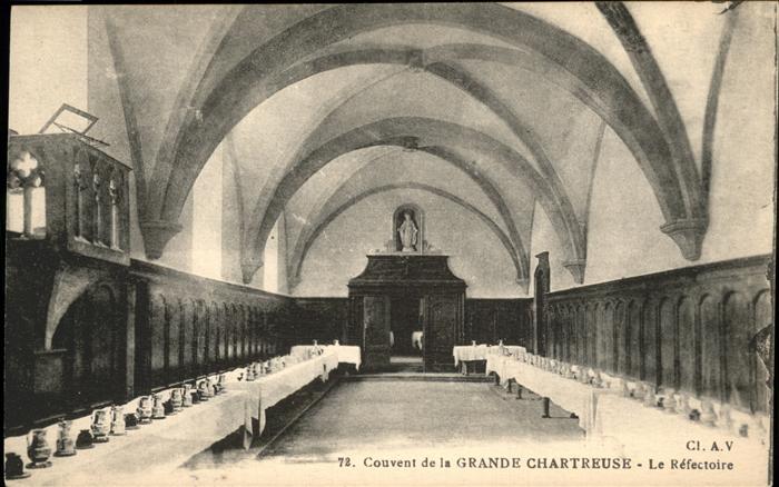 Grande Chartreuse Couvent Le Refectoire Kloster