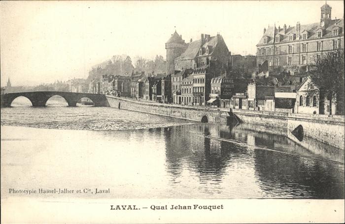 Laval Mayenne Quai Jehan Fouquet pont
