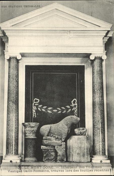 Mont-Dore Interieur des Thermes Vestiges Gallo ro