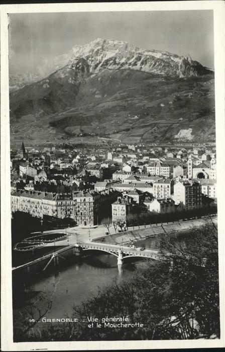 Grenoble Vue generale et le Moucherotte