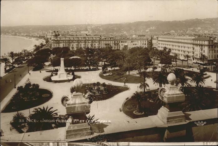 Nice Alpes Maritimes Jardin Albert I et les Hotels plage