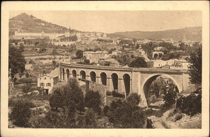 Privas Vue meridionale Viaduc de la route de C