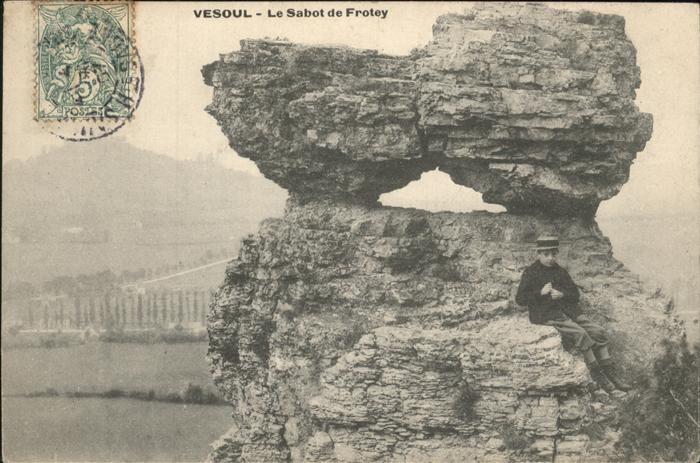 Vesoul Haut Saone Le Sabot de Frotey Stempel auf AK