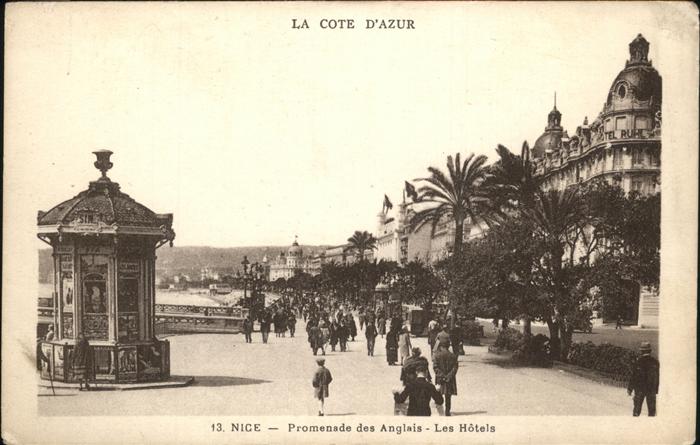 Nice Alpes Maritimes Promenade des Anglais et les hotels pav