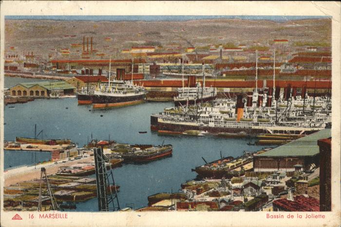 Marseille Bouches-du-Rhone Bassin de la Joliette port bateau