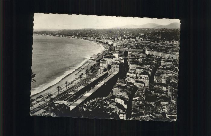 Nice Alpes Maritimes Vue aerienne plage