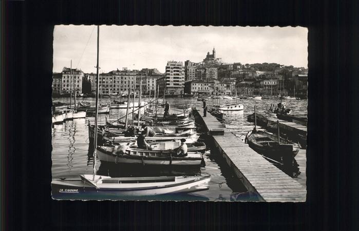 Marseille Bouches-du-Rhone Vieux Port Colline de Notre Dame de la