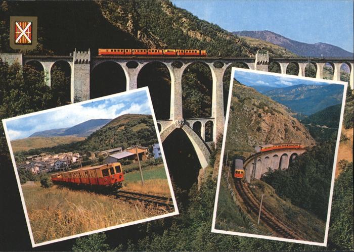 Perpignan Le petit train jaune en Cerdagne pont