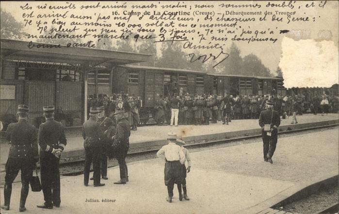 La Courtine Le Camp Debarquement des Troupes Lager