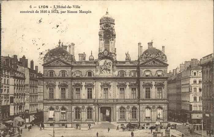 Lyon France Hotel de Ville Simon Maupin