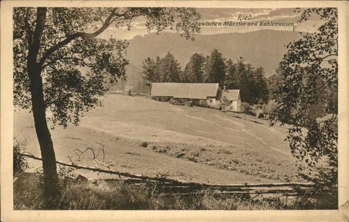 Ried Elsass Bauernhof zwischen Münster und Kahlenwa