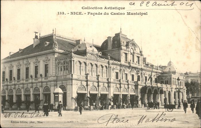 Nice Alpes Maritimes Facade du Casino Municipal