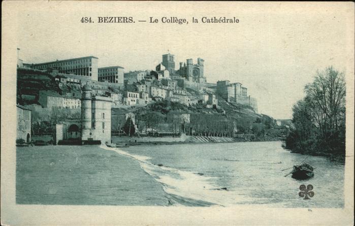 Beziers Le college et la cathedrale