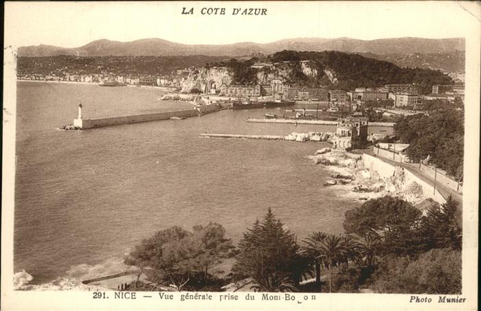 Nice Alpes Maritimes Vue generale port quai Cote d_Azur