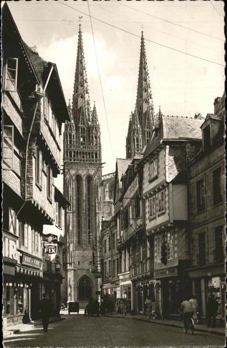 Quimper Rue Kereon Cathedrale St. Corentin