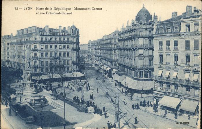 Lyon France Place de la Republique Monument Carnot