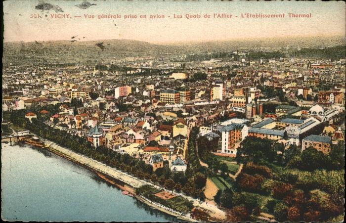 Vichy Allier Vue generale prise en avion Etablisseme