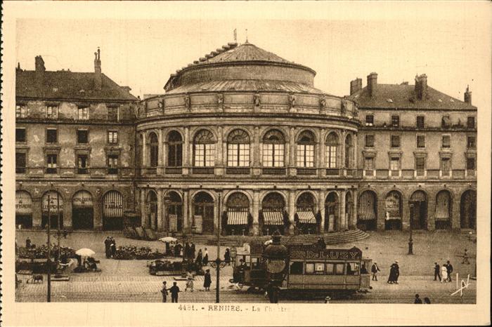 Rennes Ille-et-Vilaine Le Theatre tram