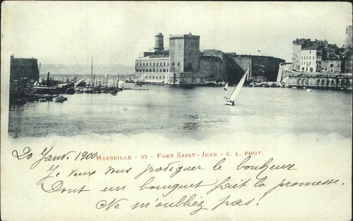 Marseille Bouches-du-Rhone Fort Saint-Jean bateau