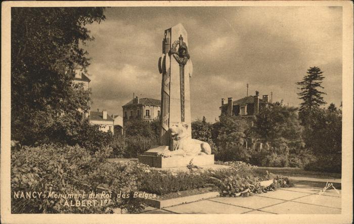 Nancy Lothringen Monument du Roi des Belges Albert Ier