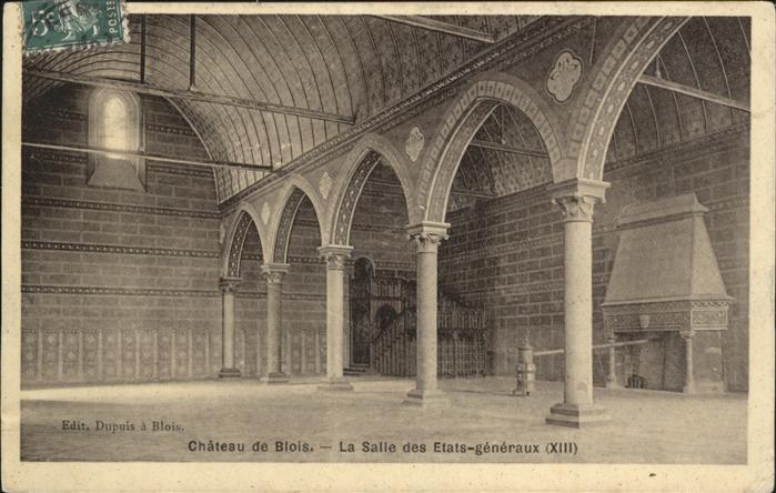 Blois 41 Le chateau Salle des Etats generaux