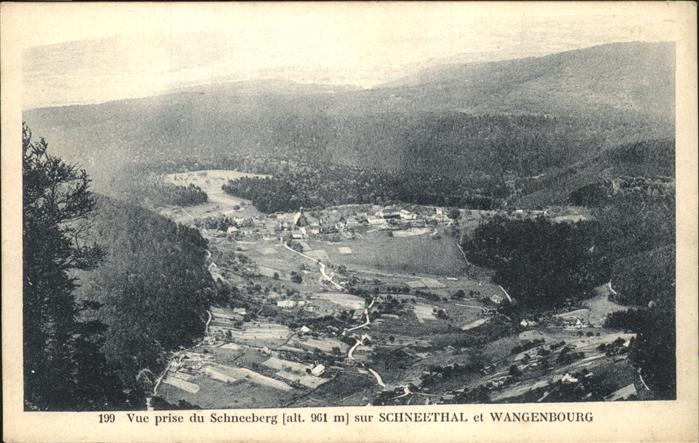 Wangenbourg-Engenthal Vue prise du Schneeberg Schneethal